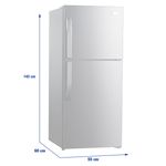 Refrigerador-No-Frost-Oster-7-Pies-Cubicos-Silver-Bandejas-De-Vidrio-Templado-4-70207