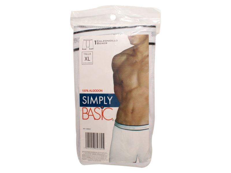 Boxer-Simply-Basic-Caballero-Blanco-T-Xl-1-37738