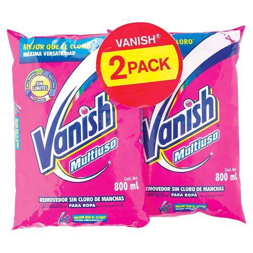 2 Pack Quitamanchas Vanish Color -800ml