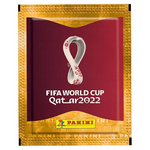 Sobre de 5 postales o estampillas Panini Mundial de fútbol FIFA Qatar 2022 - Unidad