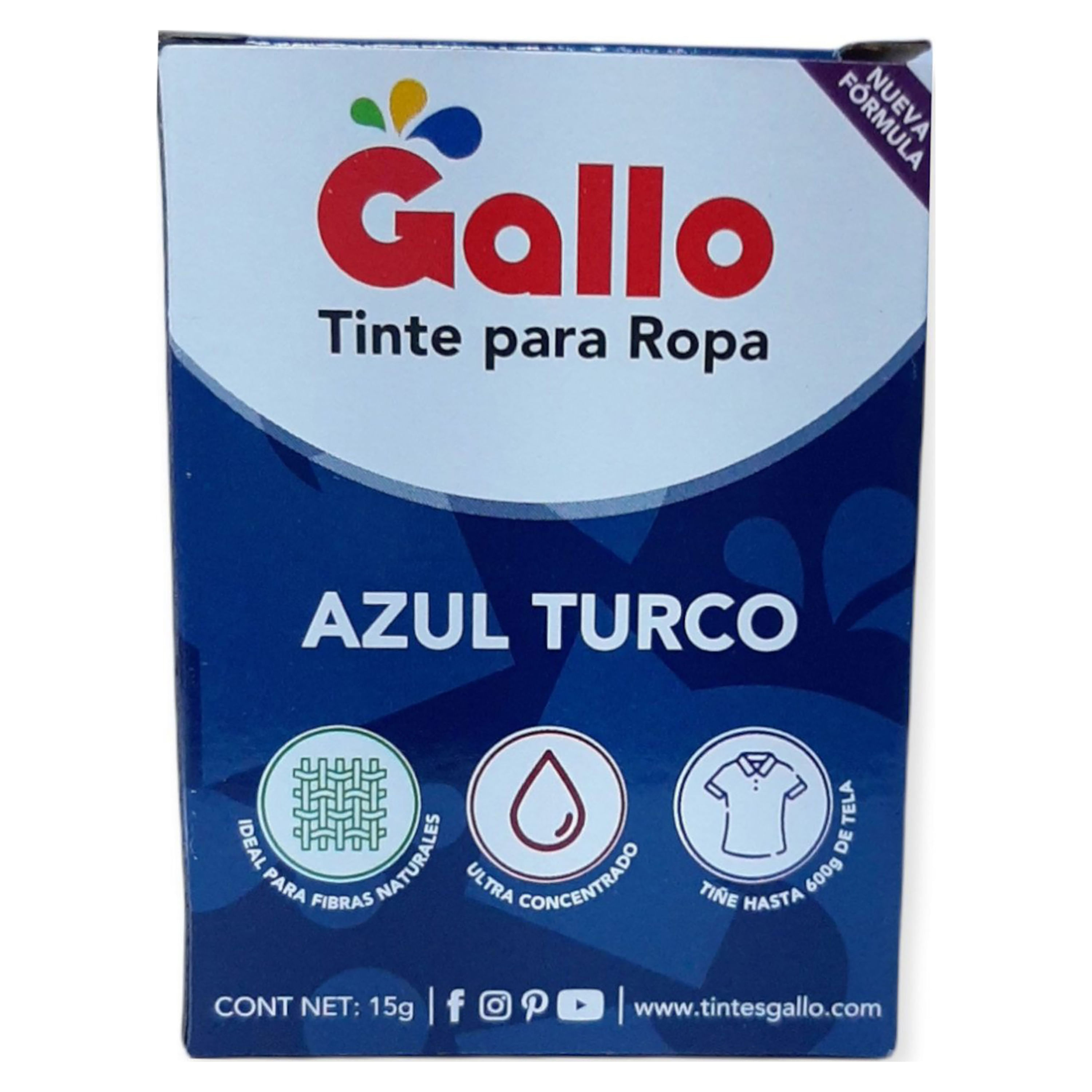 Comprar Tinte En Polvo Gallo Ropa Color Turco -15gr Walmart Costa Rica