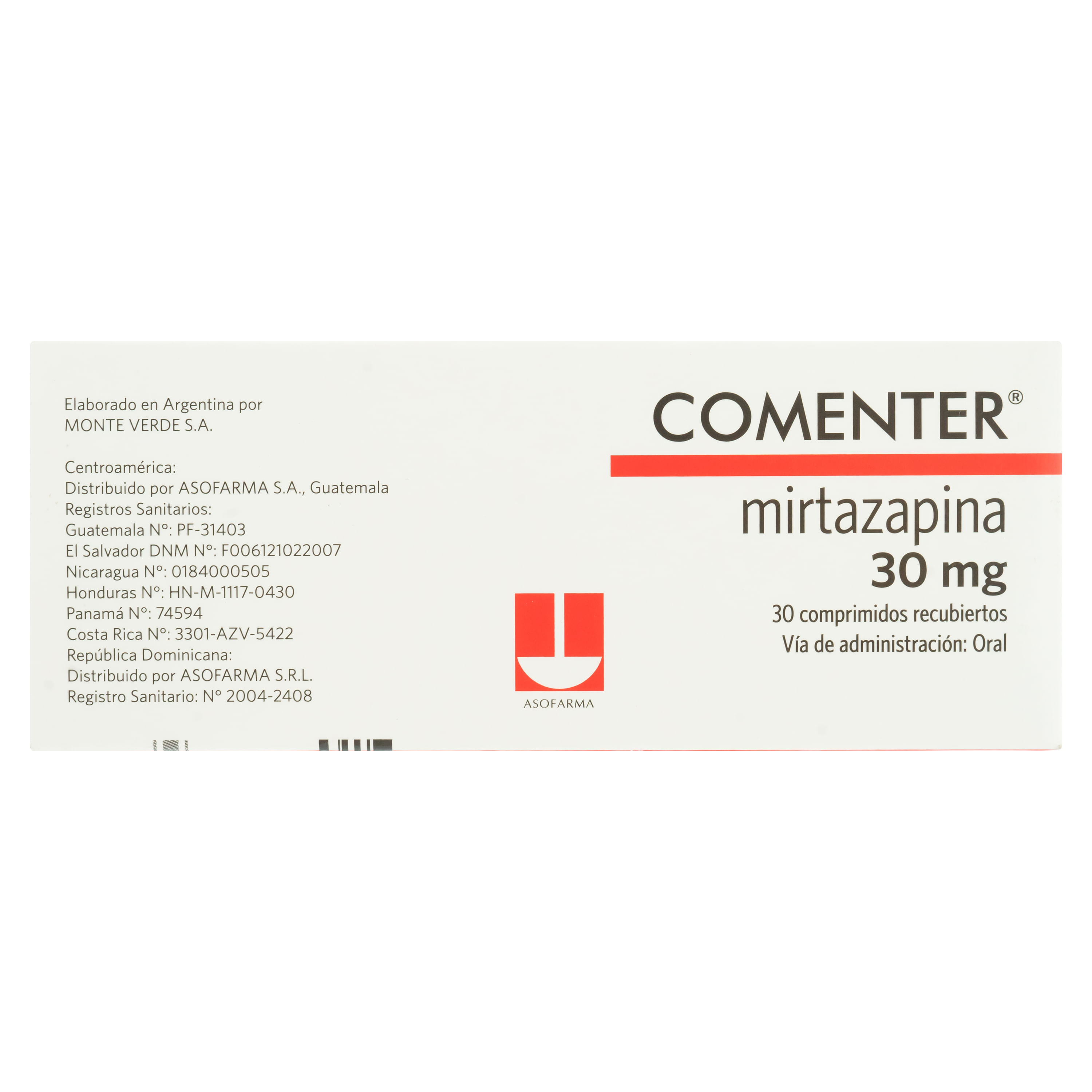 Comprar Comenter Asofarma 30 Mg X 30 Tabletas | Walmart Costa Rica ...