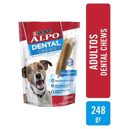 Snacks Purina Alpo Dental Chews Adultos -248gr
