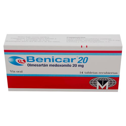 Benicar Menarini 20 20 Mg X 14 Tabletas