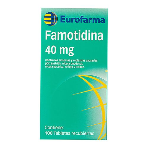 Famotidina 40 Mg X 100 Tabletas