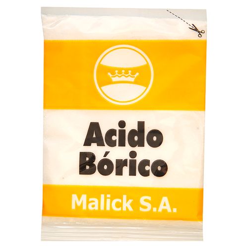 Acido Borico Malick 50 gr, Precio indicado por unidad
