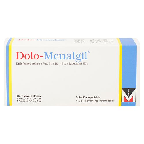 Dolo-Menalgil 1 ml+ 2 ml Ampolla, Precio indicado por unidad