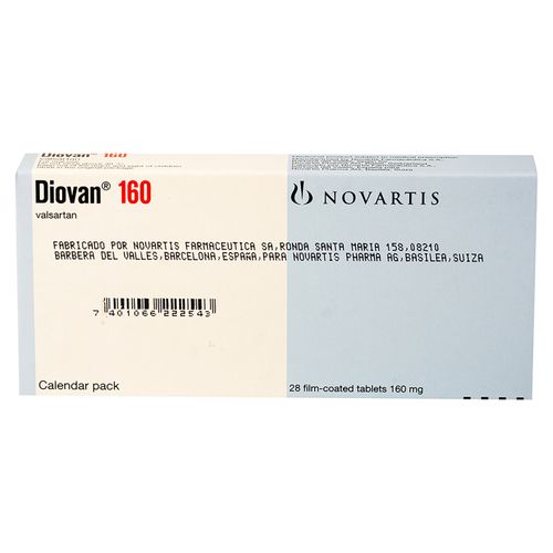 Diovan 160 mg caja 28 comprimidos - Precio indicado por caja