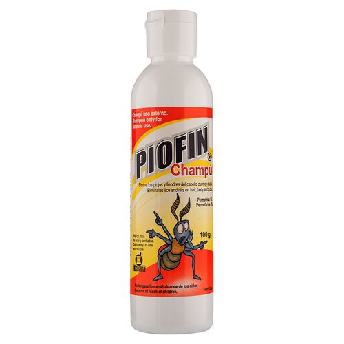 Champú Piofin medicado elimina piojos y liendres - 100 g