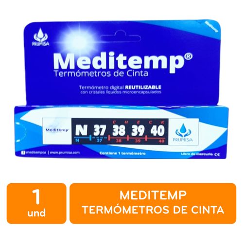 Termómetro Meditemp adhesivo - 1 Ud
