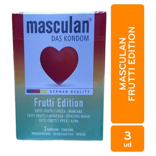 Preservativos Masculan frutti edición caja 3 Uds - Precio indicado por caja