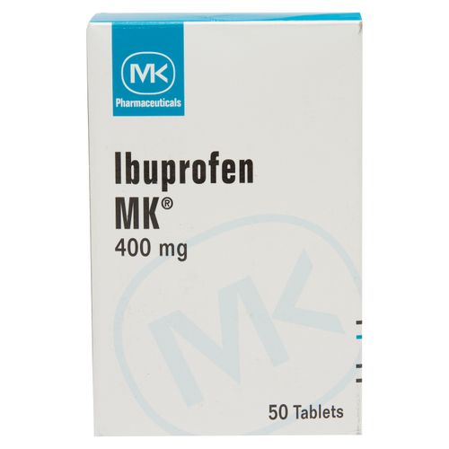 Ibuprofeno MK 400 Mg, Precio indicado por unidad