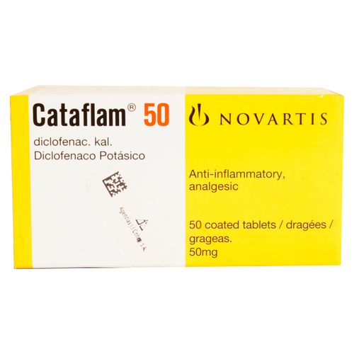 Cataflam Novartis 50 Mg, Precio indicado por unidad