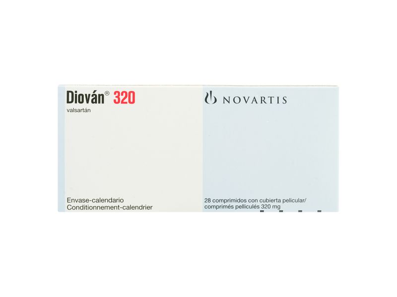 Diovan Novartis 320 Mg X 28 Tablletas