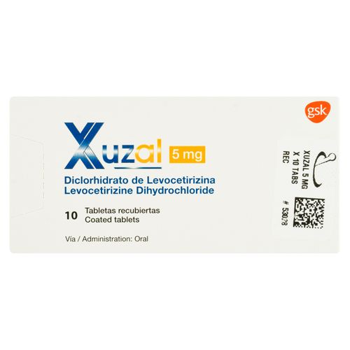 Xuzal Gsk 5 Mg, Precio indicado por unidad