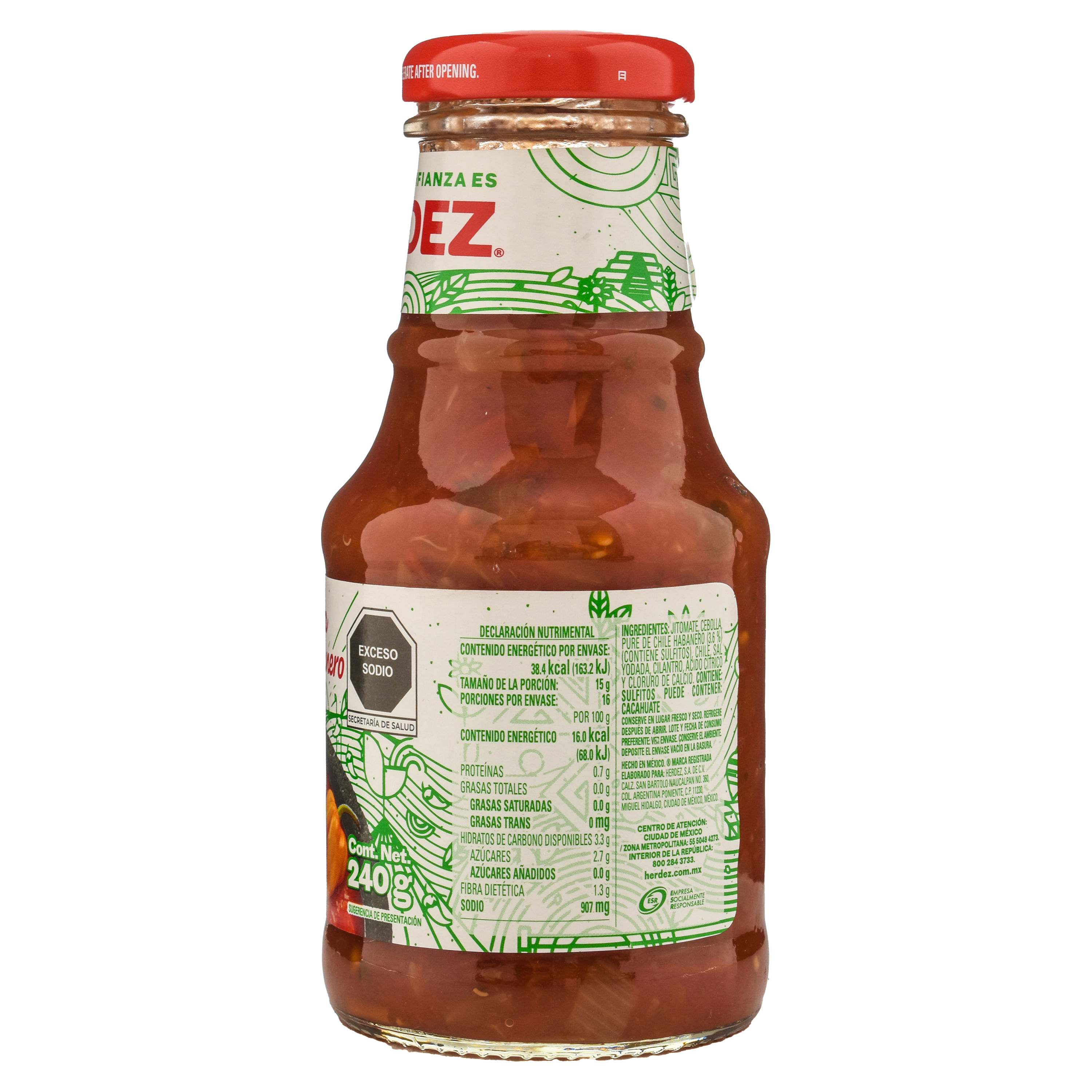 Comprar Salsa Mexicana Herdez Casera Con Habanero -240gr | Walmart Costa  Rica