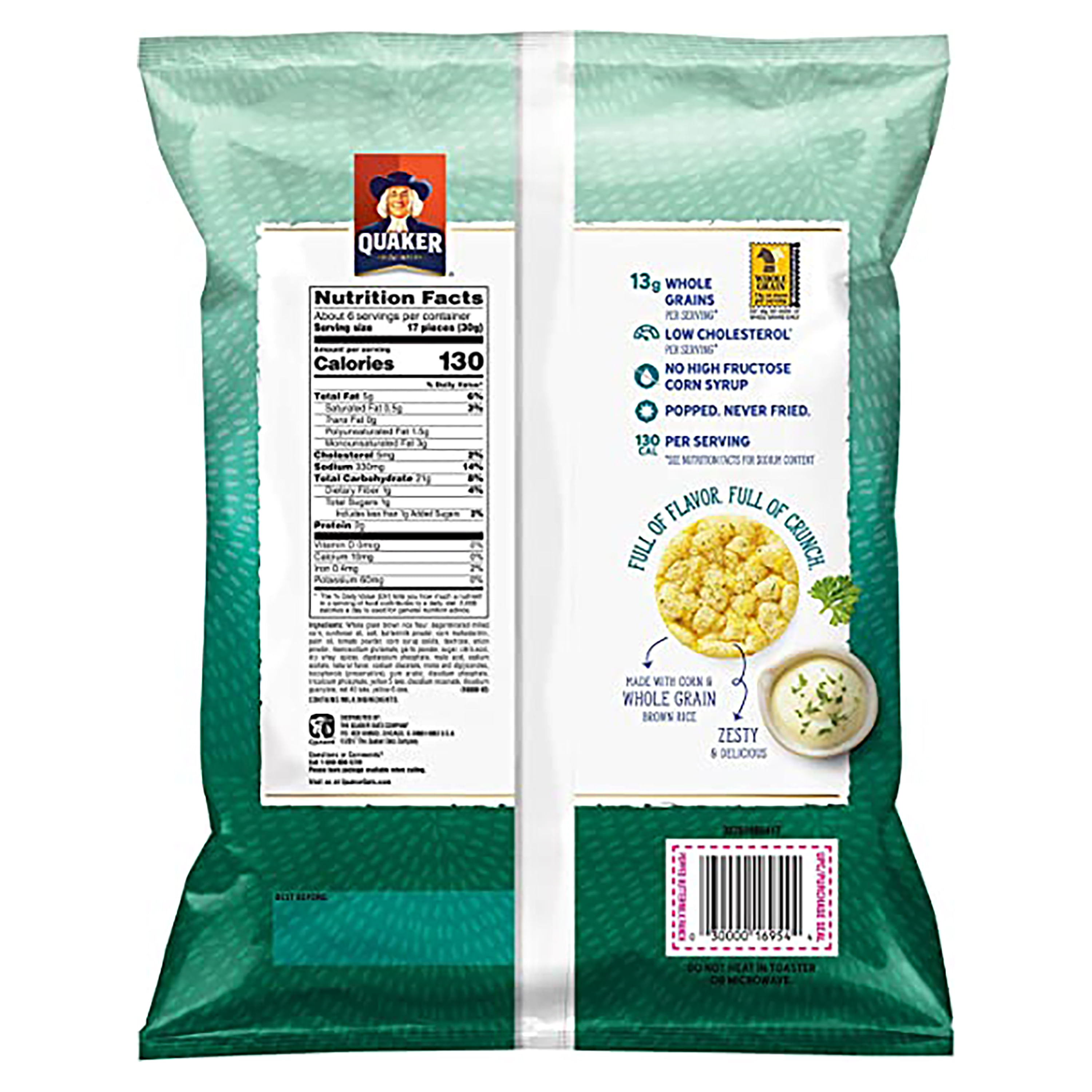 Quaker Rice Crisps Ranch Comprar Snacks Quaker Mini Rice Crisps Ranch -172 g | Walmart Costa ...