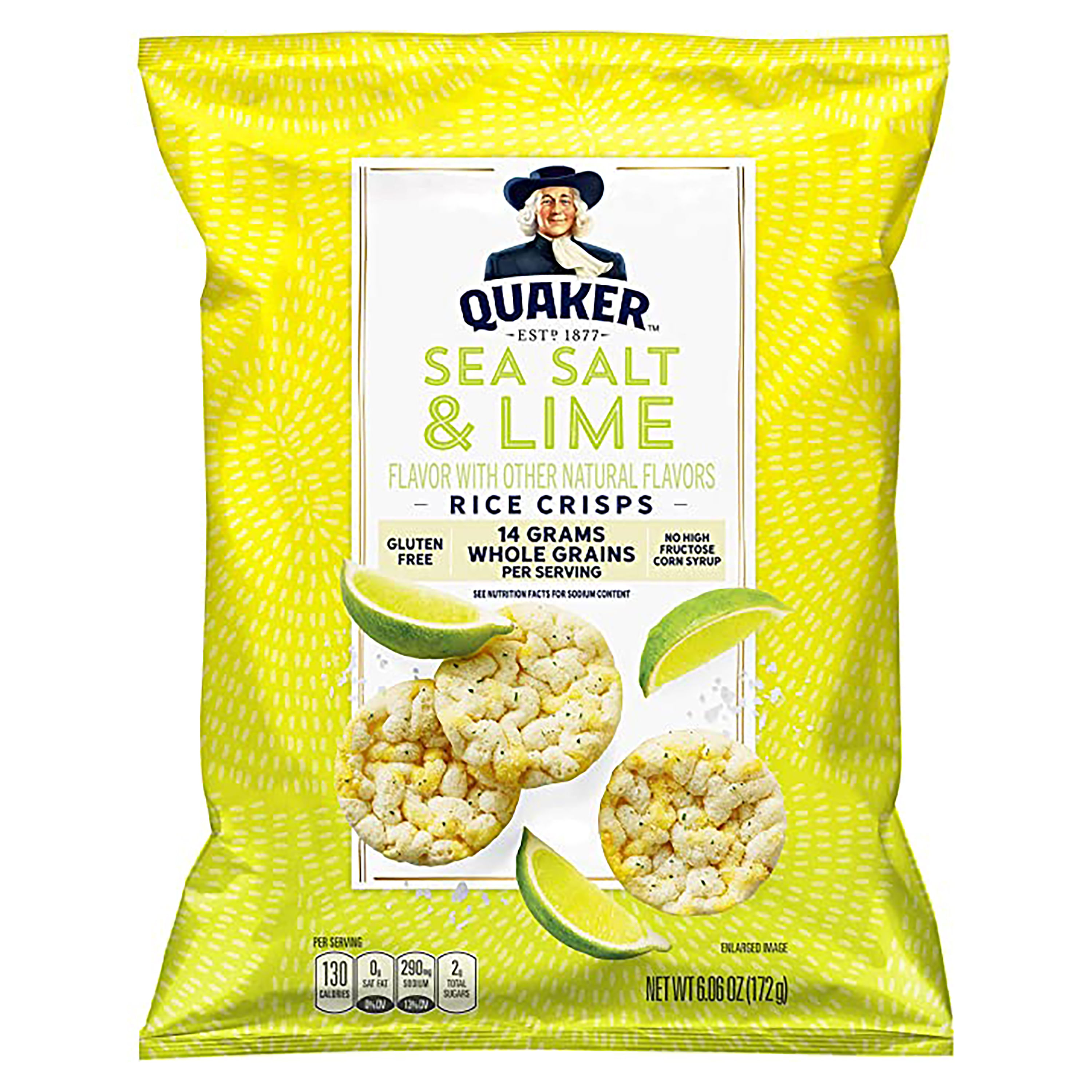 Snacks Quaker Mini Rice Crisps Salt Lime 172gr