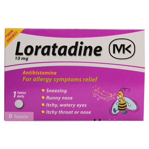 Loratadina Mk 10 Mg Caja X 8 Tabletas