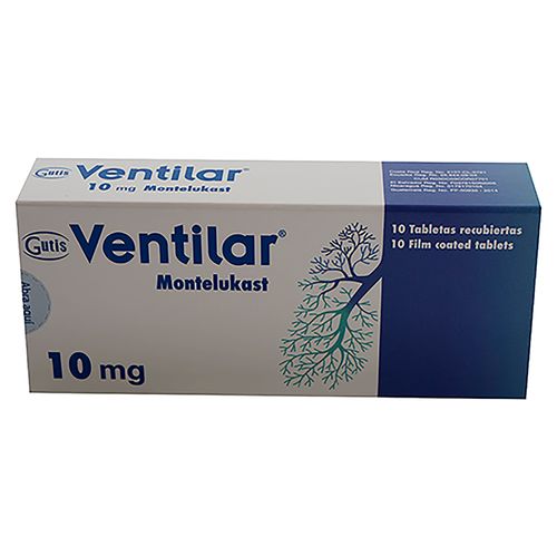 Ventilar Gutis 10 Mg X 10 Tabletas