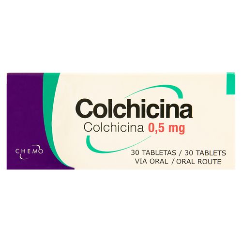 Colchicina Chemo 0.5 Mg, Precio indicado por unidad