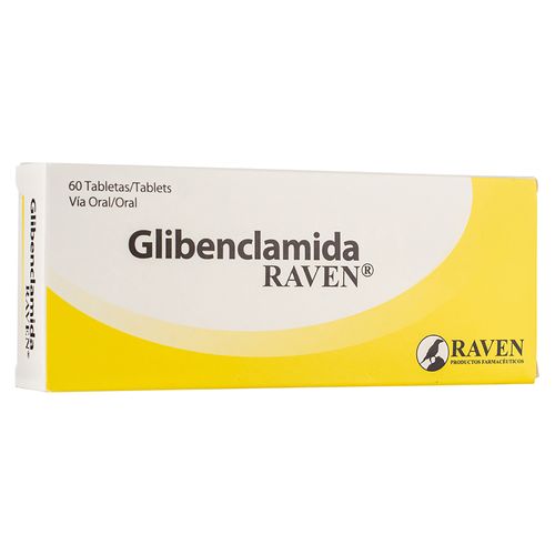 Glibenclamida Raven 5 Mg, Precio indicado por unidad