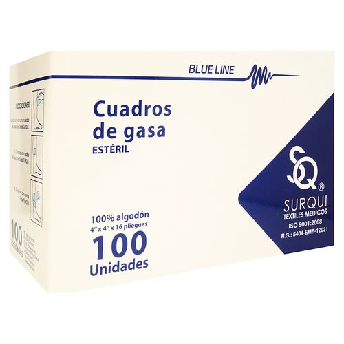 Cuadros De Gasa Surqui 4x4x16, Precio indicado por unidad