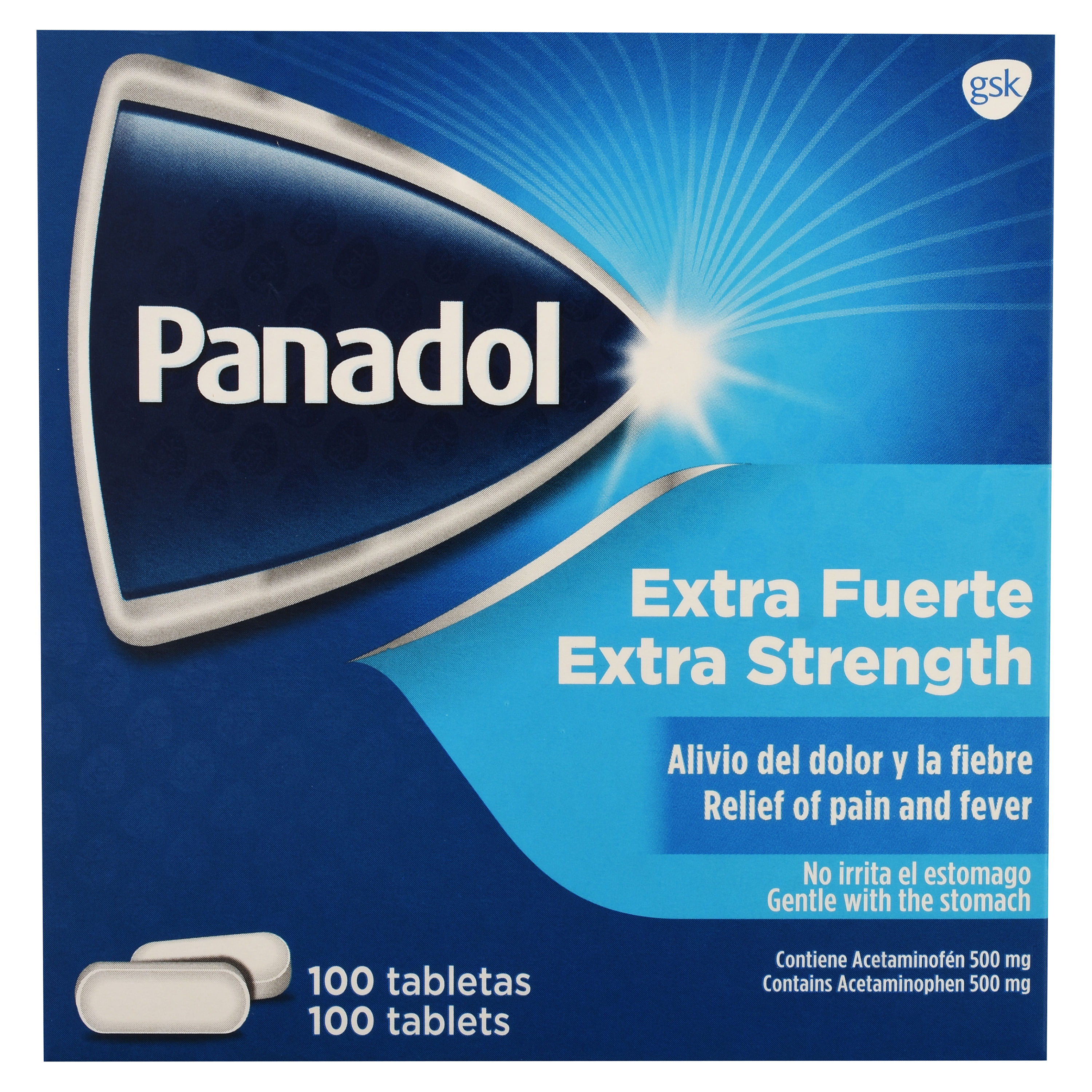 Comprar Analgésico Acetaminofén Panadol Extra Fuerte Caja 100 4610