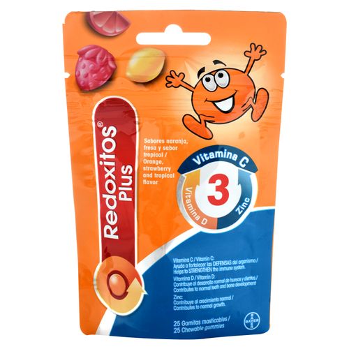 Gomitas Redoxitos vitamina C - D y Zinc -25 uds