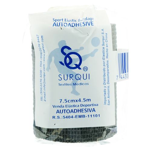 Venda Autoadhesiva Surqui Negra, Precio indicado por unidad