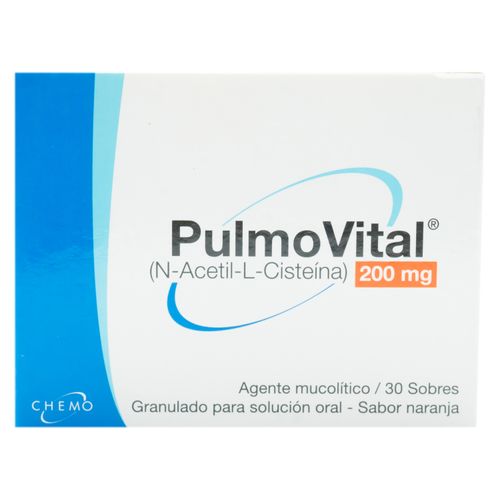 Pulmovital 200 Mg X 30 Sobres(S)