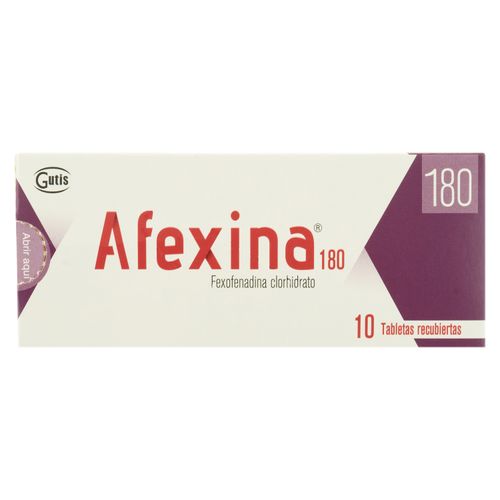 Afexina Gutis 180 Mg, Precio indicado por unidad