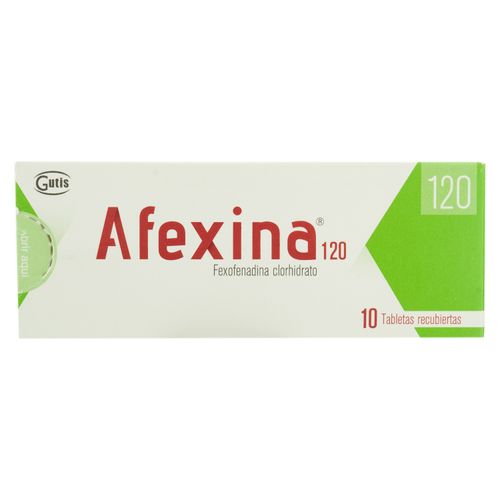 Afexina Gutis 120 Mg, Precio indicado por unidad