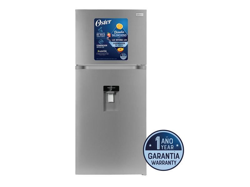 Refrigerador-No-Frost-Oster-14-Pies-Cubicos-Color-Black-Inox-Inverter-Con-Luz-Interna-Led-Dispensador-De-Hielo-Twist-Y-Dispensador-De-Agua-1-76592