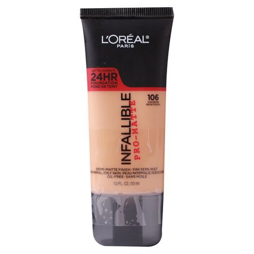 Base L'Oréal Paris Infalible Pro Matte Sun Bei 106 -30ml