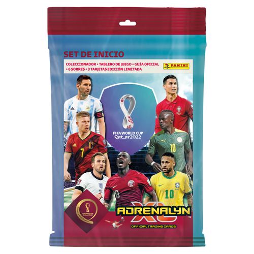 Mega Starter Pack de Tarjetas Coleccionables Panini Fifa Qatar 2022 Adrenalyn ¡Solo en Walmart!