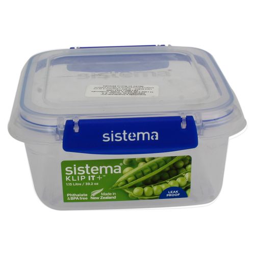 Recipiente Sistema Cuadrado Klip It P 1.5 litros