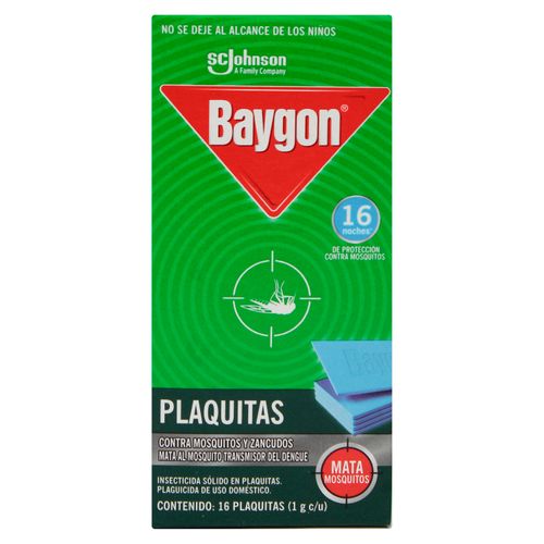 Plaquitas Baygon Repuesto 16 unidades