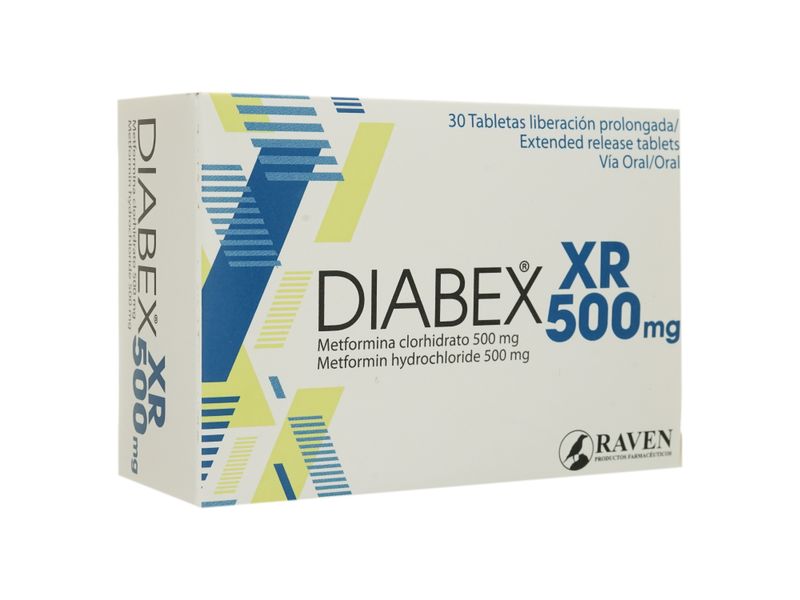 Comprar Diabex Xr Raven 500 Mg X 30 Tabletas | Walmart Costa Rica