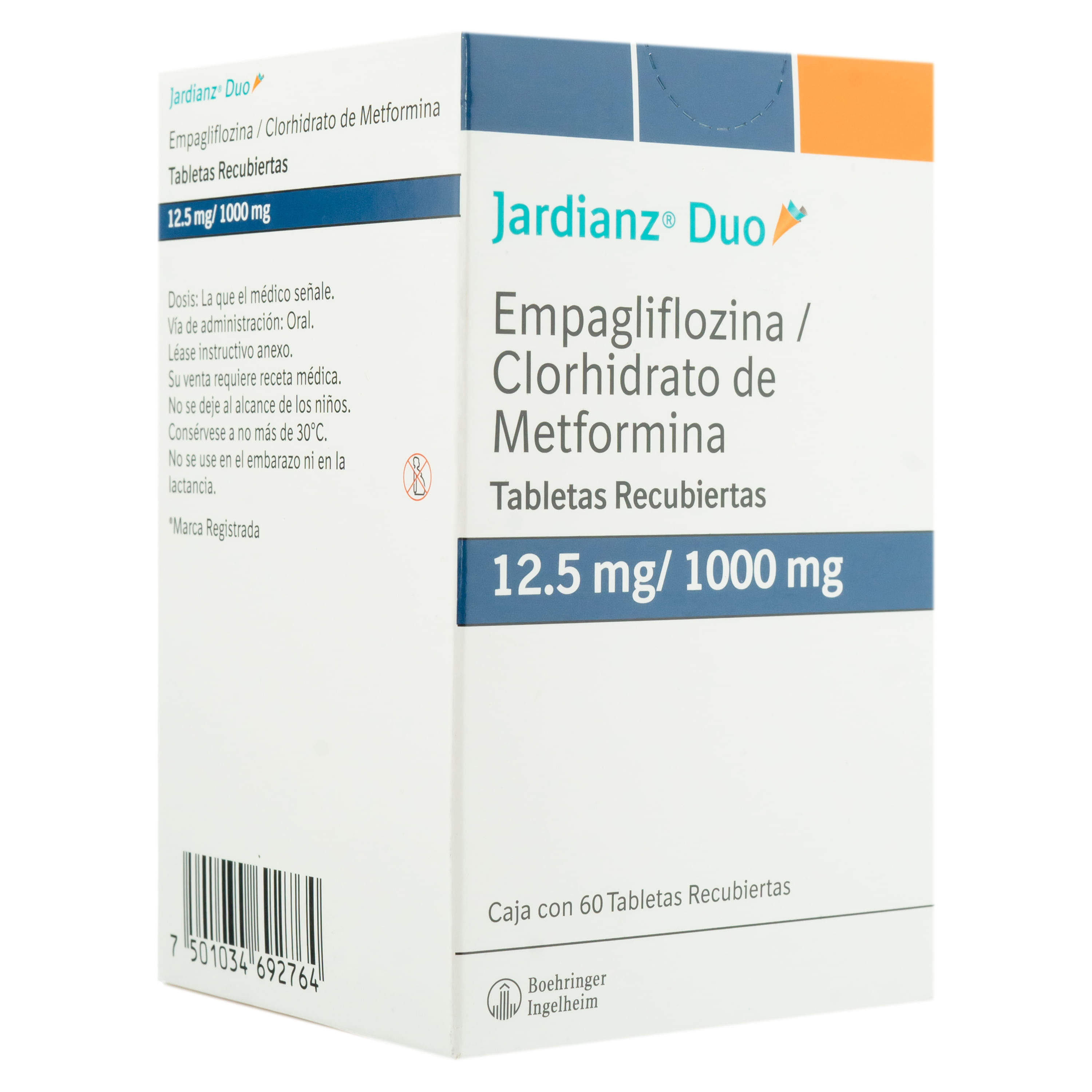 Jardianz Duo 12.5Mg 1000 X 60 Tabletas X Caja