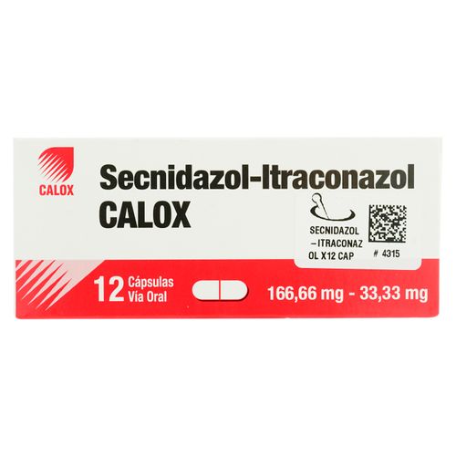 Secnidazolitraconazol Calox 12 Cap