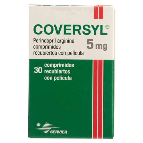 Coversyl 5 mg caja 30 comprimidos - Precio indicado por caja