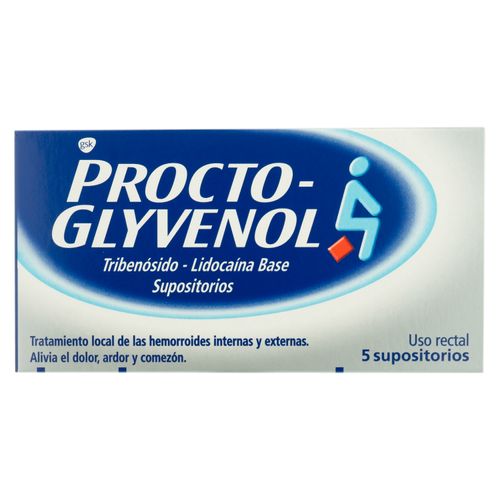 Procto Glyvenol caja 5 supositorios - Precio indicado por supositorio