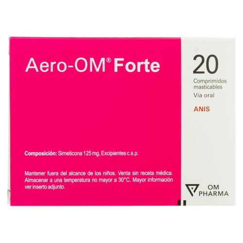 Aero-Om Forte 125 Mg, Precio indicado por unidad