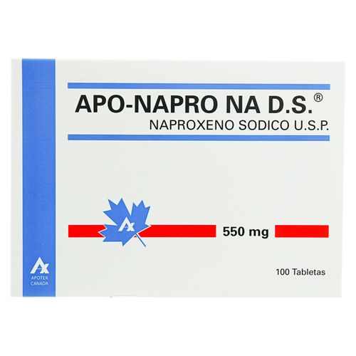 Apo-Napro Na 550Mg, Precio indicado por unidad