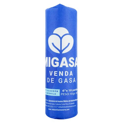 Venda De Gasa, Migasa 6x10 Yardas -45gr