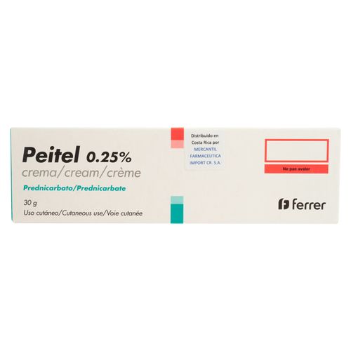 Corticosteroide Peitel 0.25% Crema 30 G