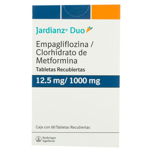 Hipoglicemiante Jardianz Duo 12.5Mg 1000 X 60 Tabletas