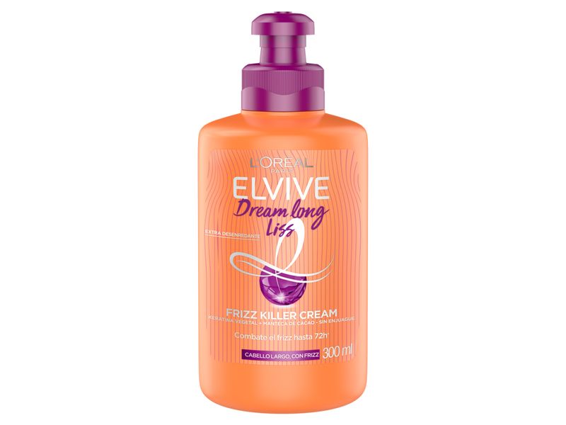 Crema-Para-Peinar-Frizz-Killer-L-Or-al-Par-s-Elvive-Dream-Long-Liss-300ml-2-27033