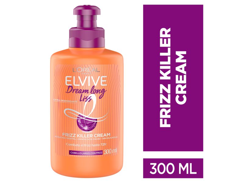 Crema-Para-Peinar-Frizz-Killer-L-Or-al-Par-s-Elvive-Dream-Long-Liss-300ml-1-27033